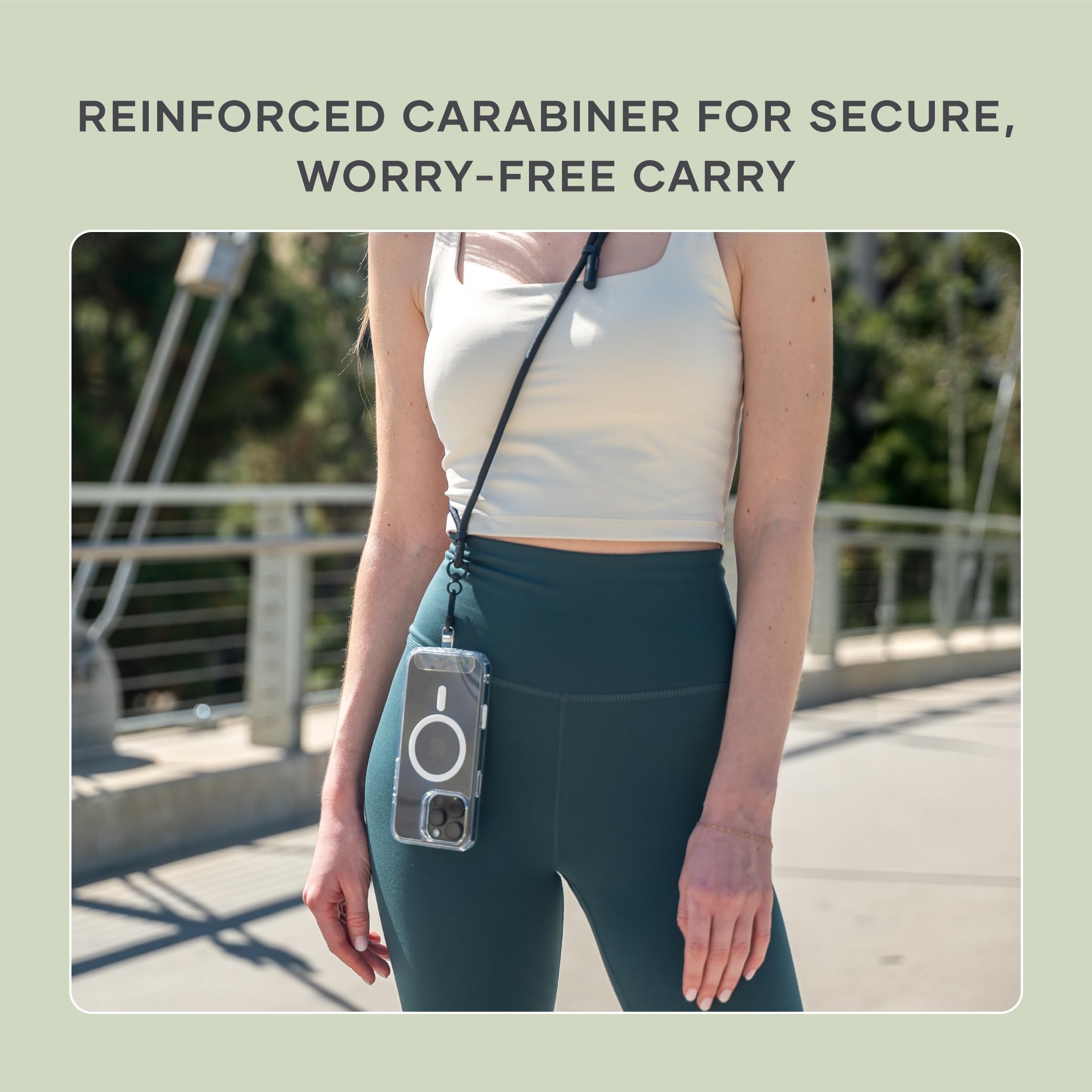 Satechi OntheGo USB-C Lanyard Cable, 60W Fast Charging, 480Mbps Data Transfer, Built-in Crossbody Strap, Adjustable 1.5m / 4.9ft Braided Cord, USB-C to USB-C Cable for iPhone, Android – Black - Image 6