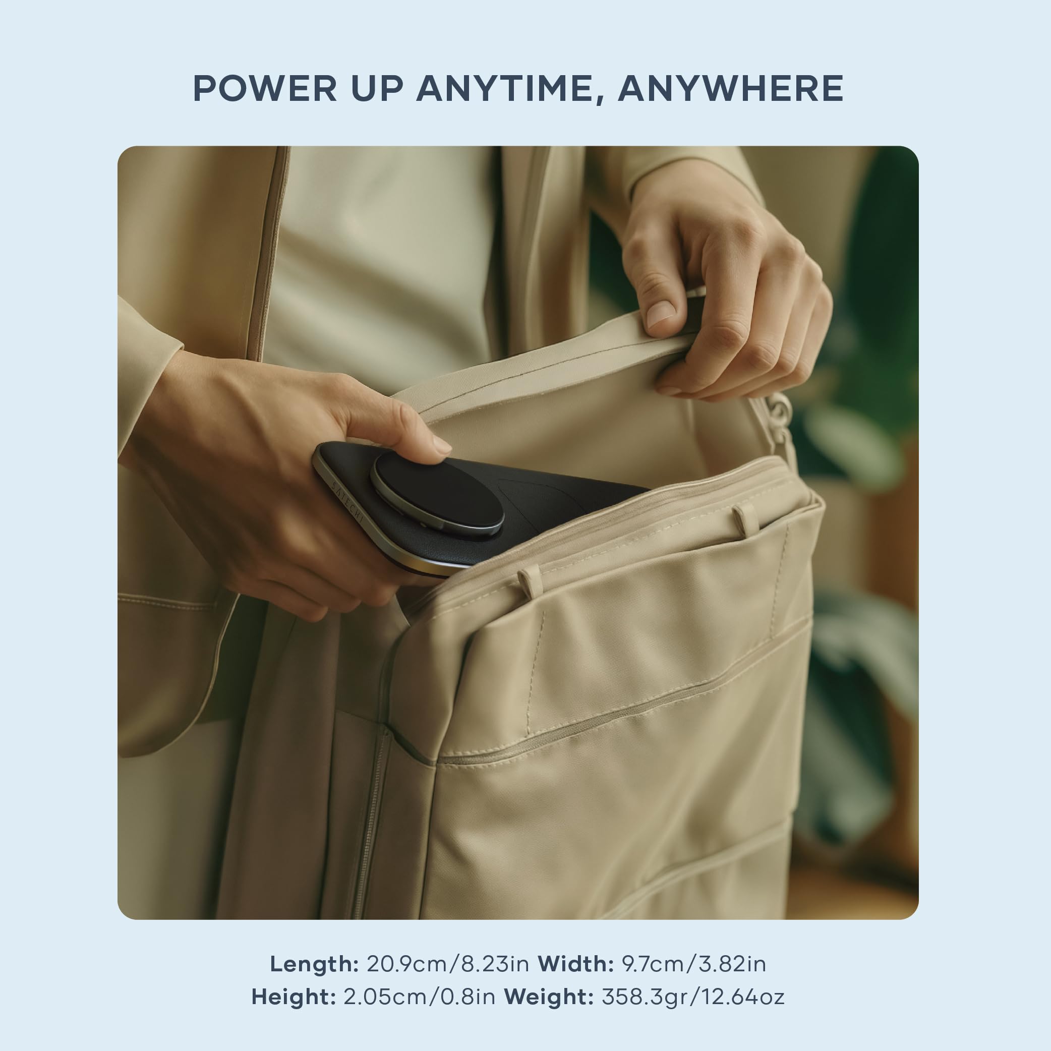 Satechi Qi2 Trio Wireless Charging Pad, 3 in 1 Wireless Charging Station, Qi2 15W Fast Charger for iPhone 17/16/15/14/13/12, 5W for AirPods and 5W for Apple Watch - Image 7