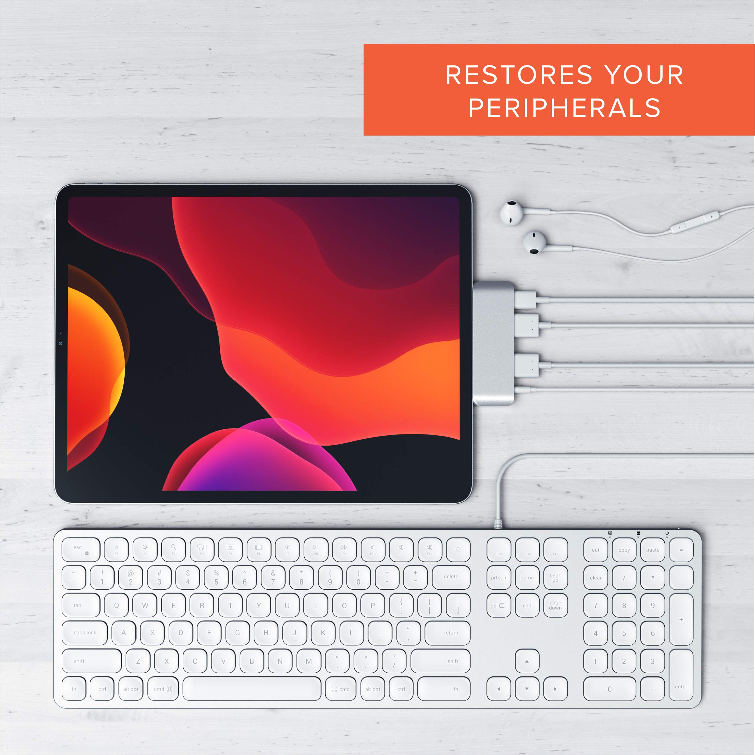 Satechi Type-C Mobile Pro Hub Adapter with USB-C PD Charging, 4K HDMI, USB 3.0 & 3.5mm Headphone Jack – for M2/ M1 iPad Pro, M1 iPad Air, iPad mini and More (Silver) - Image 5