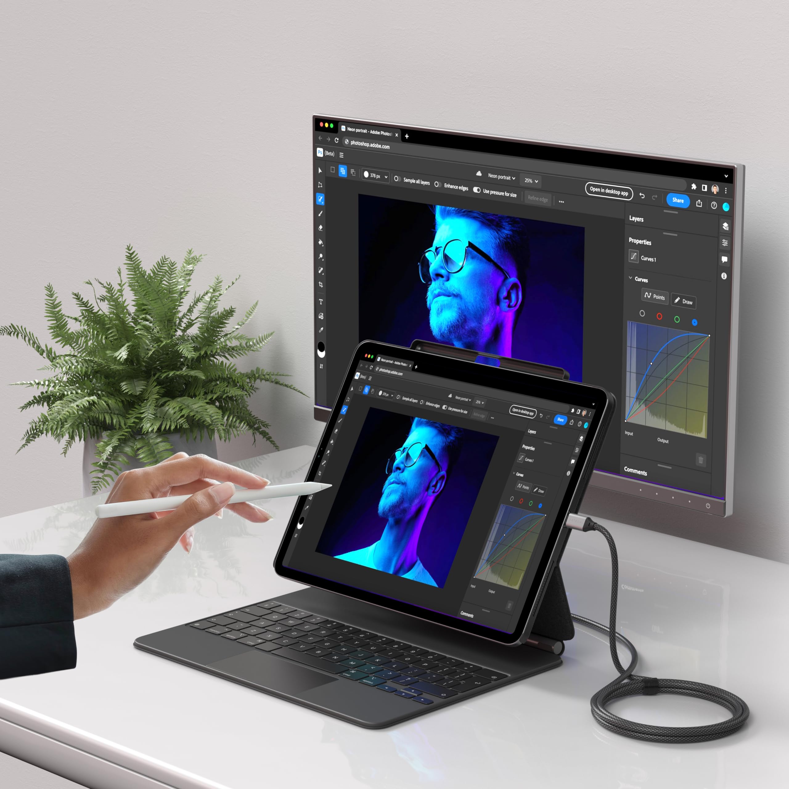 Satechi USB C to HDMI 2.1 8K Cable, with 8K @ 60Hz and 4K @ 120Hz, Type C to HDMI Cable, Thunderbolt 3/4 Compatible for MacBook Air/Pro M5/M4, iPad Air/Pro M5/M4, iPhone 17 and More (6.5 ft/2m) - Image 7